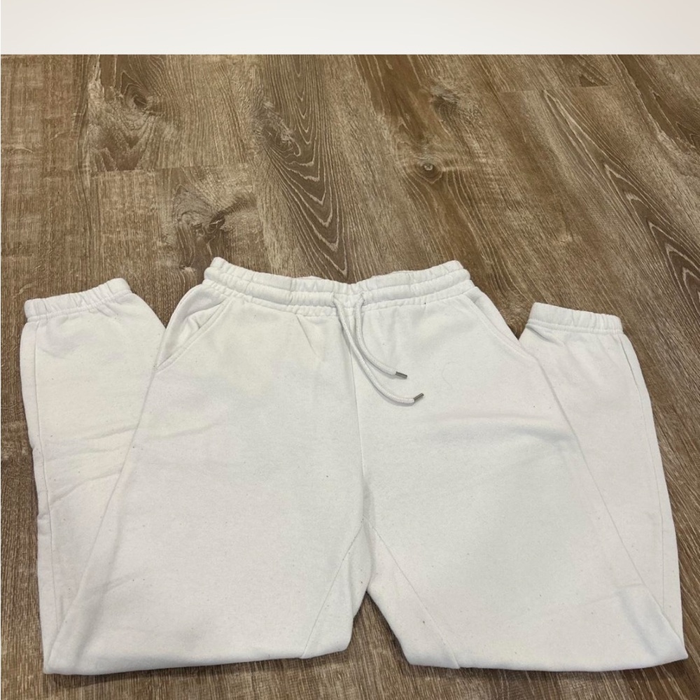 Casual White Jogger Pants